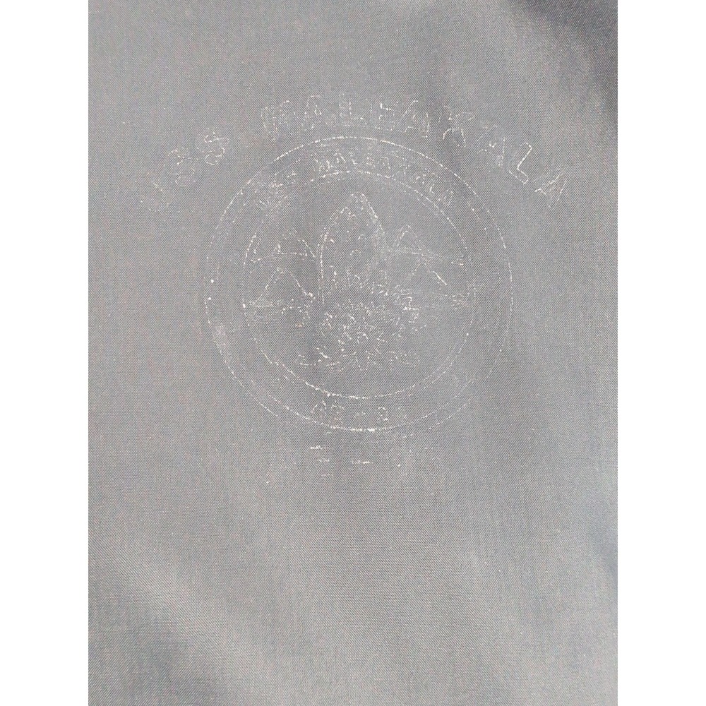 Vintage Artex Men's Navy Blue Windbreaker Jacket Sz L Faded Symbol USS Haleaka - Picture 5 of 12